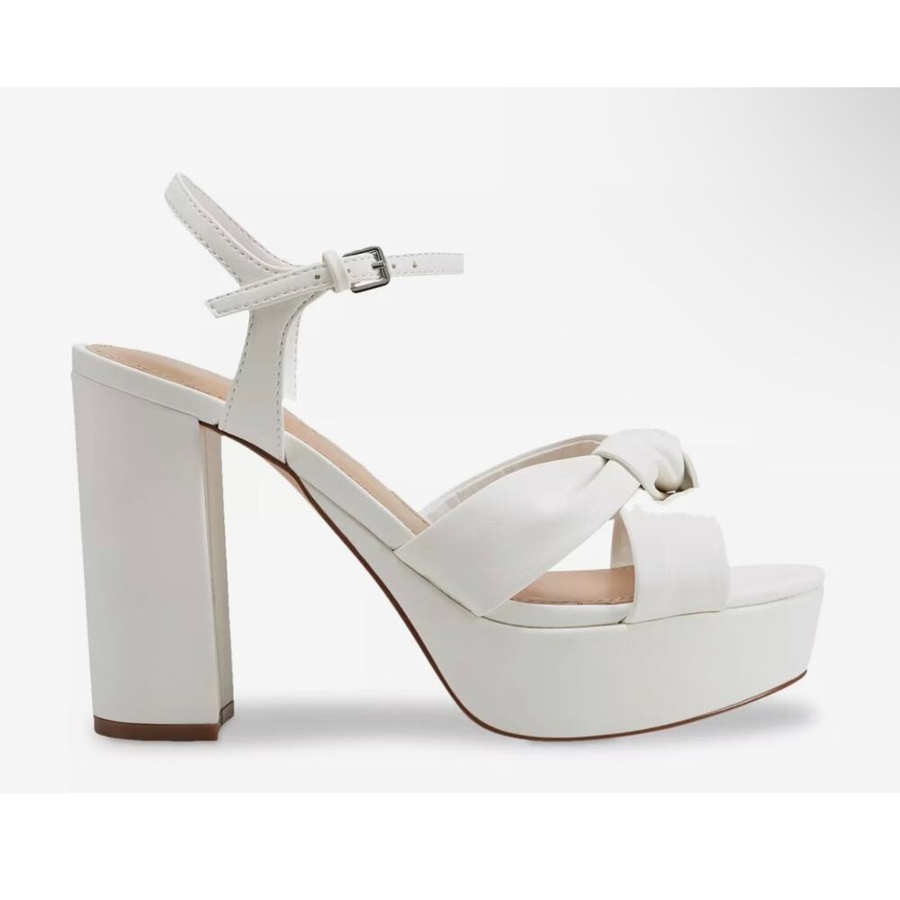 New Marc Fisher Deren white platform heels sz 6 - Picture 3 of 7
